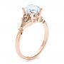 18k Rose Gold 18k Rose Gold Diamond Engagement Ring - Three-Quarter View -  100100 - Thumbnail