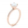 14k Rose Gold 14k Rose Gold Diamond Engagement Ring - Three-Quarter View -  102585 - Thumbnail