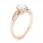 18k Rose Gold 18k Rose Gold Diamond Engagement Ring - Three-Quarter View -  102672 - Thumbnail