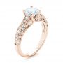 14k Rose Gold 14k Rose Gold Diamond Engagement Ring - Three-Quarter View -  103063 - Thumbnail