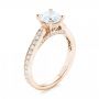 14k Rose Gold 14k Rose Gold Diamond Engagement Ring - Three-Quarter View -  103086 - Thumbnail