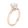 18k Rose Gold 18k Rose Gold Diamond Engagement Ring - Three-Quarter View -  103319 - Thumbnail