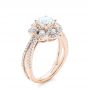 14k Rose Gold 14k Rose Gold Diamond Engagement Ring - Three-Quarter View -  103678 - Thumbnail