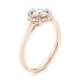 14k Rose Gold 14k Rose Gold Diamond Engagement Ring - Three-Quarter View -  103683 - Thumbnail