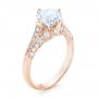 14k Rose Gold 14k Rose Gold Diamond Engagement Ring - Three-Quarter View -  103686 - Thumbnail
