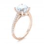 14k Rose Gold 14k Rose Gold Diamond Engagement Ring - Three-Quarter View -  103714 - Thumbnail