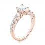 14k Rose Gold 14k Rose Gold Diamond Engagement Ring - Three-Quarter View -  103905 - Thumbnail