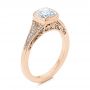 14k Rose Gold 14k Rose Gold Diamond Engagement Ring - Three-Quarter View -  106592 - Thumbnail