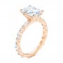 18k Rose Gold 18k Rose Gold Diamond Engagement Ring - Three-Quarter View -  106640 - Thumbnail