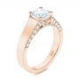14k Rose Gold 14k Rose Gold Diamond Engagement Ring - Three-Quarter View -  106664 - Thumbnail