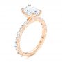 18k Rose Gold 18k Rose Gold Diamond Engagement Ring - Three-Quarter View -  106727 - Thumbnail
