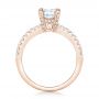 14k Rose Gold 14k Rose Gold Diamond Engagement Ring - Front View -  103085 - Thumbnail