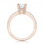 14k Rose Gold 14k Rose Gold Diamond Engagement Ring - Front View -  103085 - Thumbnail