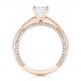 18k Rose Gold 18k Rose Gold Diamond Engagement Ring - Front View -  103087 - Thumbnail