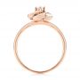 14k Rose Gold Diamond Engagement Ring - Front View -  103675 - Thumbnail