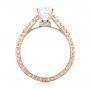 18k Rose Gold 18k Rose Gold Diamond Engagement Ring - Front View -  103713 - Thumbnail