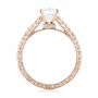 18k Rose Gold 18k Rose Gold Diamond Engagement Ring - Front View -  103713 - Thumbnail