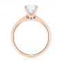 18k Rose Gold 18k Rose Gold Diamond Engagement Ring - Front View -  103832 - Thumbnail