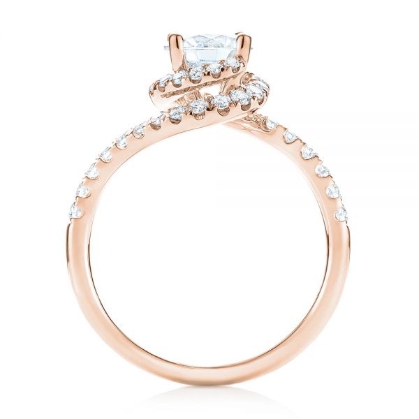 14k Rose Gold 14k Rose Gold Diamond Engagement Ring - Front View - 103833