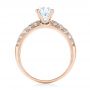 14k Rose Gold 14k Rose Gold Diamond Engagement Ring - Front View -  103836 - Thumbnail