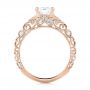 18k Rose Gold 18k Rose Gold Diamond Engagement Ring - Front View -  103901 - Thumbnail