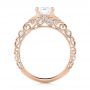 14k Rose Gold 14k Rose Gold Diamond Engagement Ring - Front View -  103901 - Thumbnail