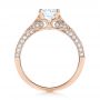 18k Rose Gold 18k Rose Gold Diamond Engagement Ring - Front View -  103902 - Thumbnail