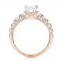 18k Rose Gold 18k Rose Gold Diamond Engagement Ring - Front View -  103905 - Thumbnail