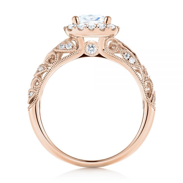 14k Rose Gold 14k Rose Gold Diamond Engagement Ring - Front View - 103908