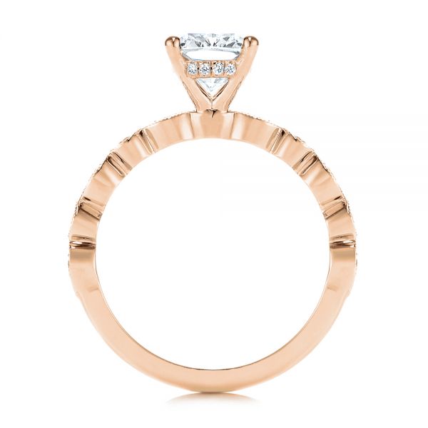 14k Rose Gold 14k Rose Gold Diamond Engagement Ring - Front View -  106438