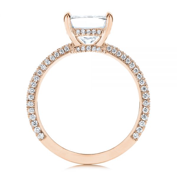 14k Rose Gold 14k Rose Gold Diamond Engagement Ring - Front View - 106439