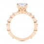 14k Rose Gold 14k Rose Gold Diamond Engagement Ring - Front View -  106640 - Thumbnail