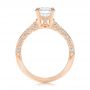 14k Rose Gold 14k Rose Gold Diamond Engagement Ring - Front View -  106644 - Thumbnail