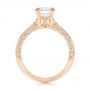 18k Rose Gold 18k Rose Gold Diamond Engagement Ring - Front View -  106644 - Thumbnail