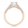 14k Rose Gold 14k Rose Gold Diamond Engagement Ring - Front View -  106664 - Thumbnail