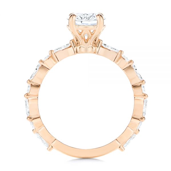 14k Rose Gold 14k Rose Gold Diamond Engagement Ring - Front View -  106727