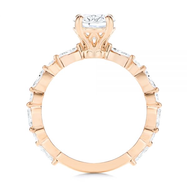 14k Rose Gold 14k Rose Gold Diamond Engagement Ring - Front View - 106727