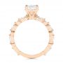 18k Rose Gold 18k Rose Gold Diamond Engagement Ring - Front View -  106727 - Thumbnail