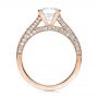 18k Rose Gold 18k Rose Gold Diamond Engagement Ring - Front View -  196 - Thumbnail