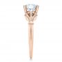 14k Rose Gold 14k Rose Gold Diamond Engagement Ring - Side View -  100100 - Thumbnail