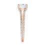 14k Rose Gold 14k Rose Gold Diamond Engagement Ring - Side View -  103078 - Thumbnail