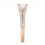 18k Rose Gold 18k Rose Gold Diamond Engagement Ring - Side View -  103085 - Thumbnail