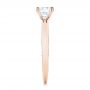 18k Rose Gold 18k Rose Gold Diamond Engagement Ring - Side View -  103087 - Thumbnail