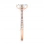 18k Rose Gold 18k Rose Gold Diamond Engagement Ring - Side View -  103266 - Thumbnail