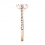 18k Rose Gold 18k Rose Gold Diamond Engagement Ring - Side View -  103266 - Thumbnail