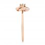 14k Rose Gold Diamond Engagement Ring - Side View -  103675 - Thumbnail