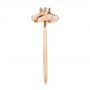 14k Rose Gold Diamond Engagement Ring - Side View -  103675 - Thumbnail