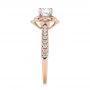 18k Rose Gold 18k Rose Gold Diamond Engagement Ring - Side View -  103680 - Thumbnail