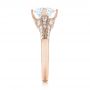 18k Rose Gold 18k Rose Gold Diamond Engagement Ring - Side View -  103686 - Thumbnail