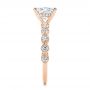 14k Rose Gold 14k Rose Gold Diamond Engagement Ring - Side View -  106438 - Thumbnail